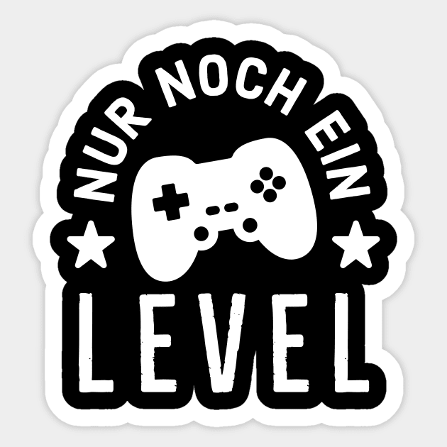 Gaming Controller noch ein Level Gamer Zocker Sticker by Foxxy Merch